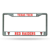 NCAA Texas Tech Red Raiders License Frame Chrome Fan Gear NCAA Texas Tech Red Raiders