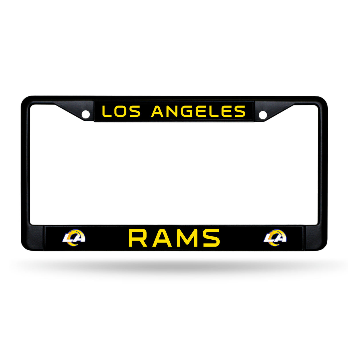 NFL Los Angeles Rams License Frame Black Metal Fan Gear NFL Los Angeles Rams