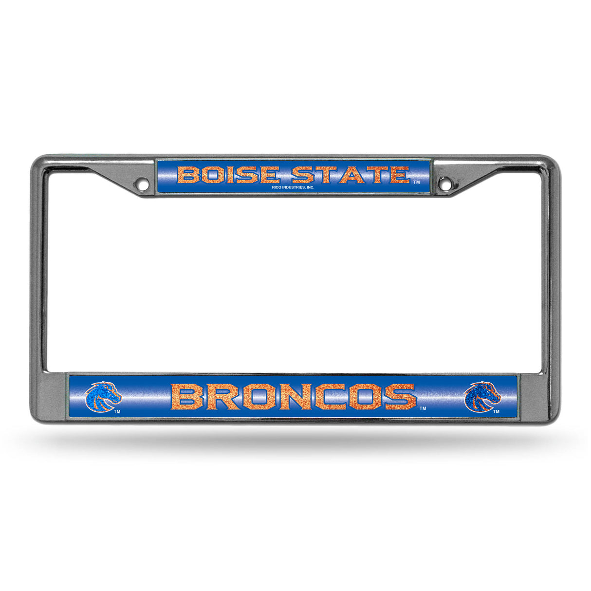 NCAA Boise State Broncos License Frame Chrome Glitter Fan Gear NCAA Boise State Broncos