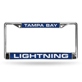 NHL Tampa Bay Lightning Chrome Laser License Frame Fan Gear NHL Tampa Bay Lightning