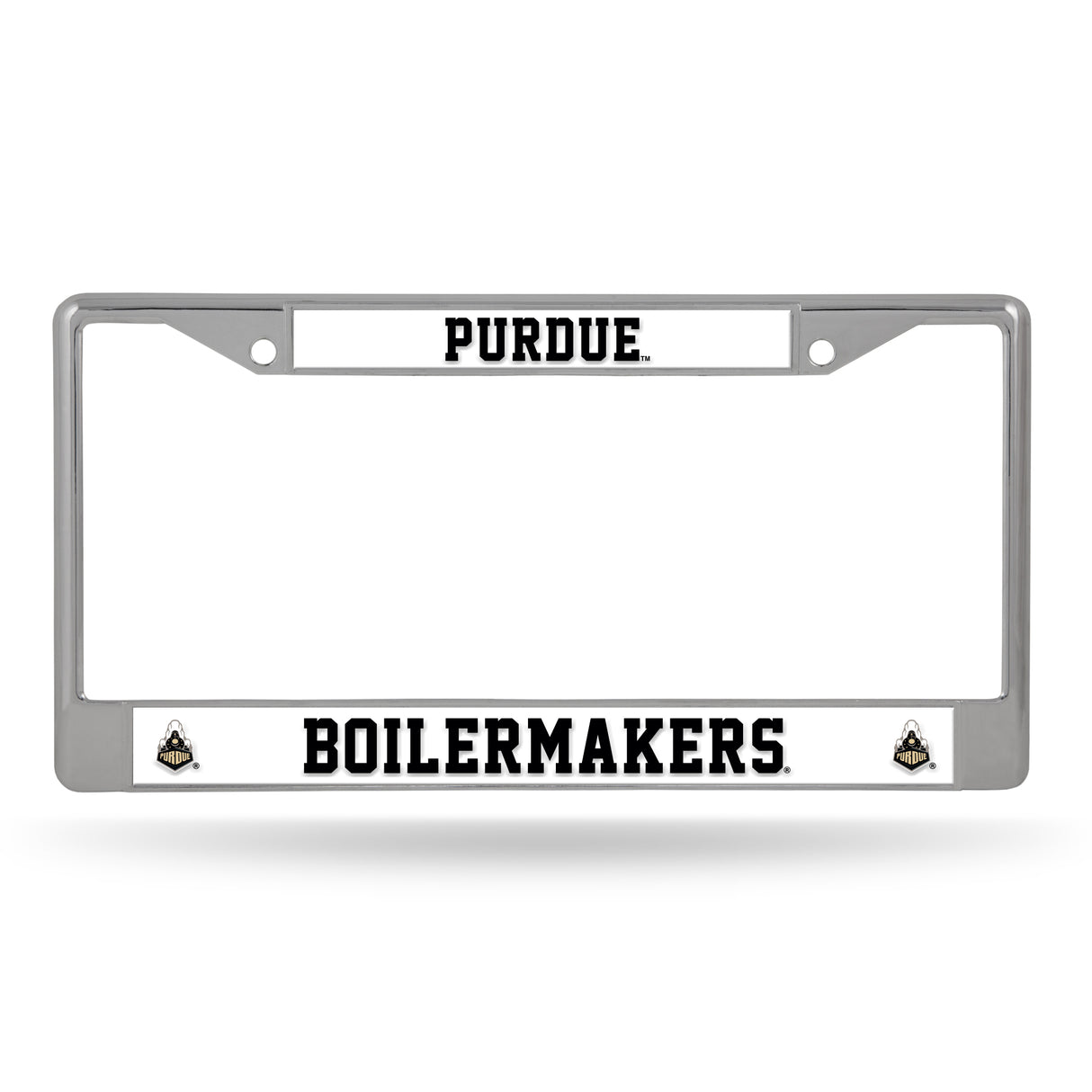 NCAA Purdue Boilermakers License Frame Chrome Fan Gear NCAA Purdue Boilermakers