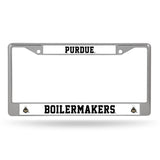 NCAA Purdue Boilermakers License Frame Chrome Fan Gear NCAA Purdue Boilermakers