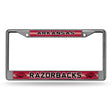 NCAA Arkansas Razorbacks License Frame Chrome Glitter Fan Gear NCAA Arkansas Razorbacks