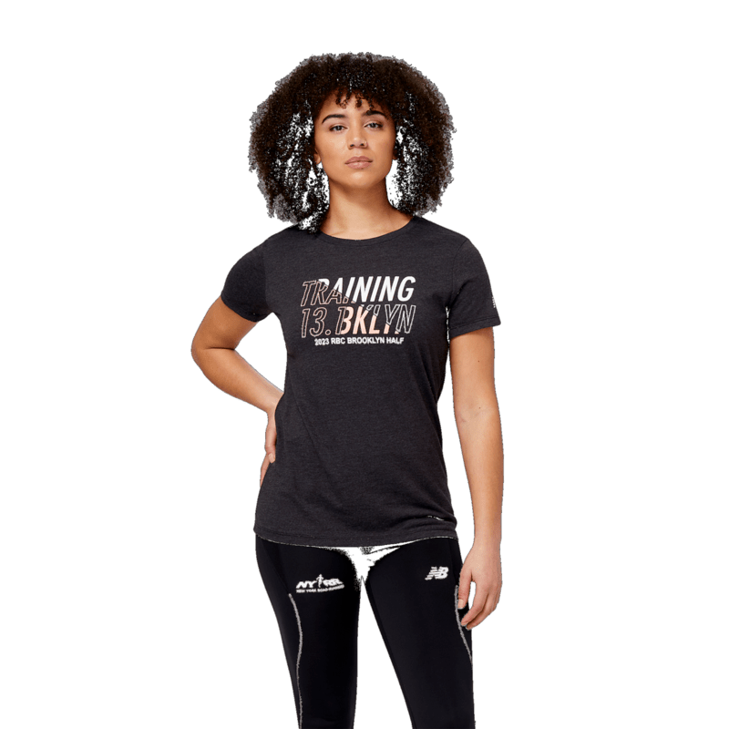 New Balance Women's RBC Brooklyn Half Training Graphic Short Sleeve New Balance