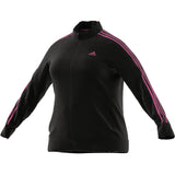 adidas Women's Tricot Slim 3-Stripes Track Jacket Plus Size adidas