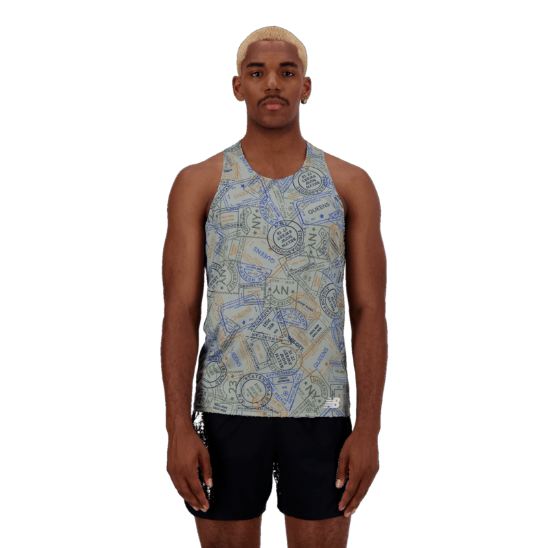 New Balance Men's Run For Life Printed Singlet New Balance