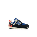 New Balance Infant Youth Boys 574 NEW-B Hook & Loop - NW574RBT Wide New Balance
