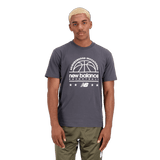 New Balance Men's Hoops Cotton Jersey Short Sleeve T-shirt New Balance