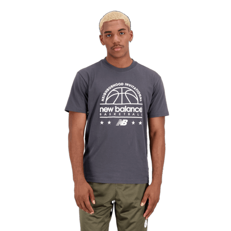 New Balance Men's Hoops Cotton Jersey Short Sleeve T-shirt New Balance