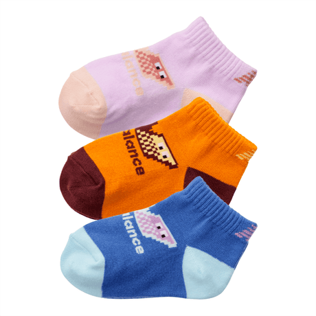 New Balance Youth Relentless Low Cut Socks 3 Pack New Balance
