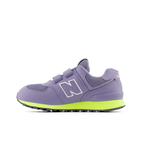 New Balance Infant Youth Girls 574 Hook And Loop Shoe - PV574MSD Wide New Balance