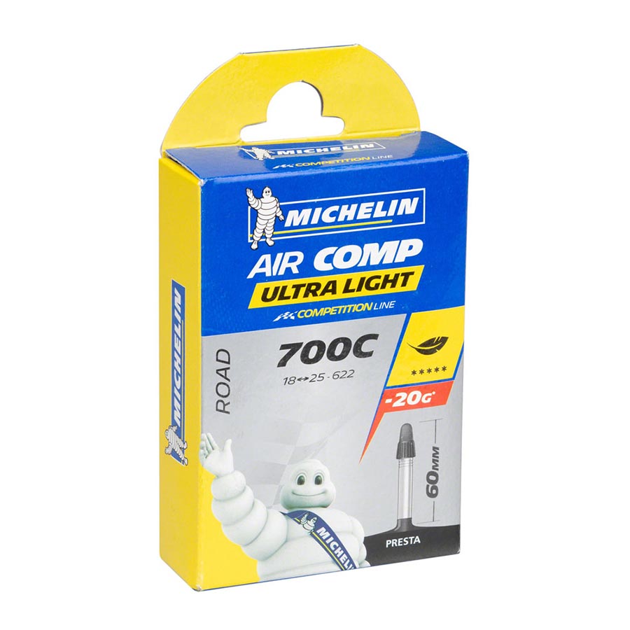 Michelin Aircomp Ultralight Butyl Tubes Bicycle Tires/Tubes Tubes