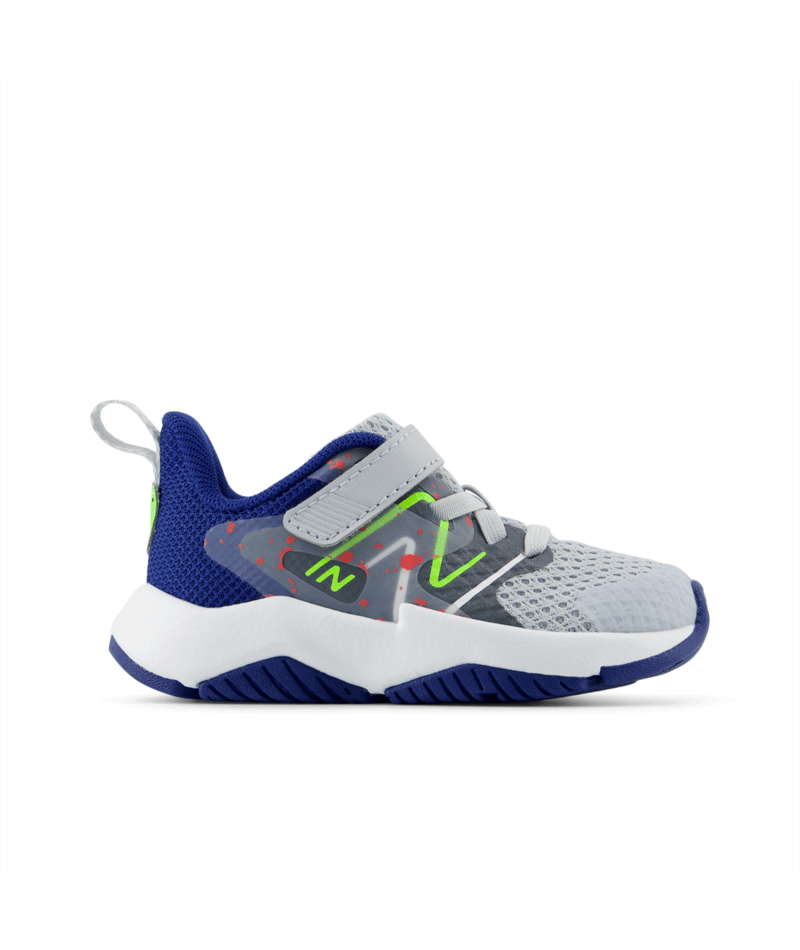 New Balance Infant Youth Boys Rave Run V2 Bungee Lace with Top Strap Shoe - ITRAVKG2 (X-Wide)