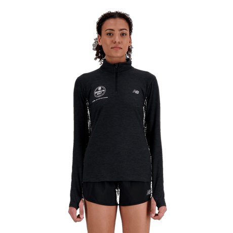 New Balance Women's RBC Brooklyn Half Sport Essentials Space Dye Quarter Zip New Balance