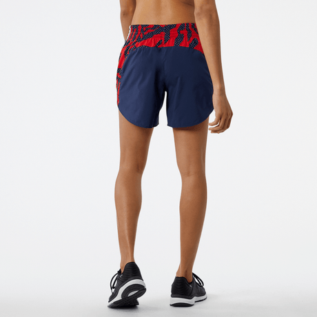 New Balance Women's Printed Accelerate 5 inch Short New Balance