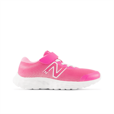 New Balance Youth Girls 520 V8 Bungee Lace Shoe - PA520PK8 Wide New Balance