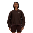 New Balance Women's Linear Heritage Woven Bomber Jacket New Balance
