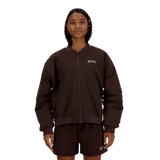 New Balance Women's Linear Heritage Woven Bomber Jacket New Balance