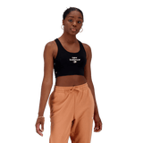 New Balance Women's Essentials Reimagined Cotton Spandex Bra Top New Balance