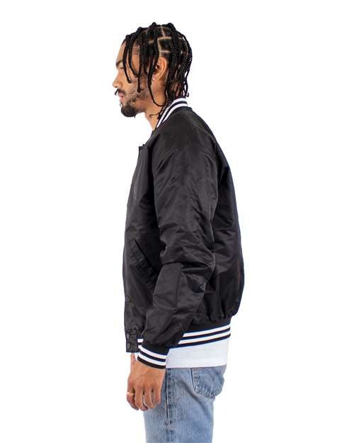Shaka Wear Men's Varsity Bomber Jacket-2