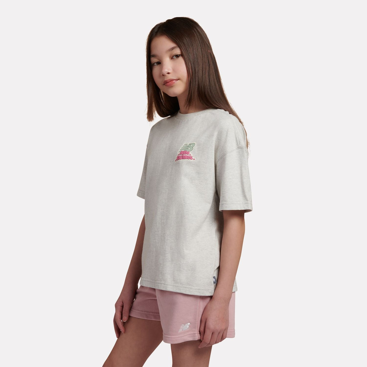 New Balance Girls' Sticker Pack Graphic T-Shirt-7