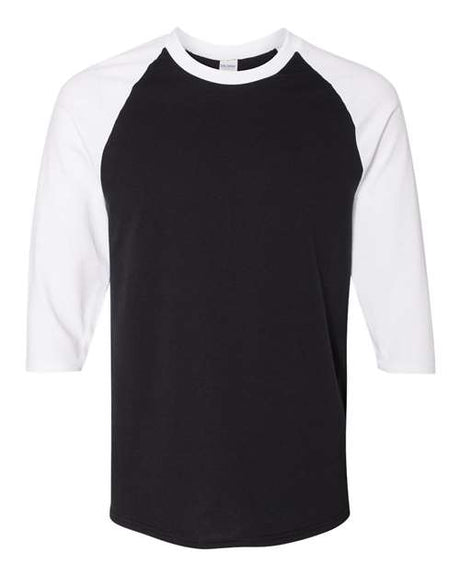 Gildan Men's Heavy Cotton 3/4-Sleeve Raglan T-Shirt. 5700 Gildan
