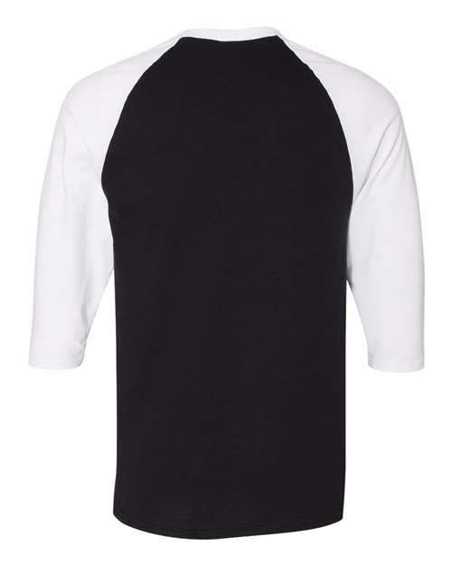 Gildan Men's Heavy Cotton 3/4-Sleeve Raglan T-Shirt. 5700 Gildan