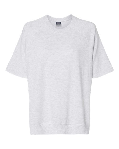 MV Sport Women's French Terry Short Sleeve Crewneck Pullover MV Sport