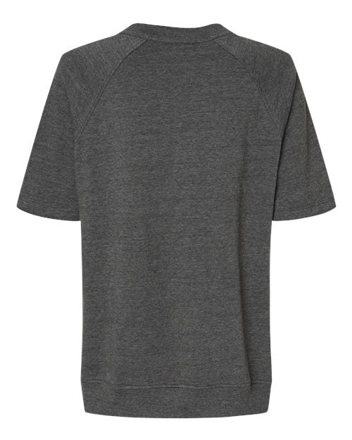 MV Sport Women's French Terry Short Sleeve Crewneck Pullover MV Sport