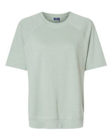 MV Sport Women's French Terry Short Sleeve Crewneck Pullover MV Sport