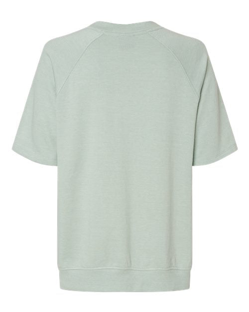 MV Sport Women's French Terry Short Sleeve Crewneck Pullover MV Sport