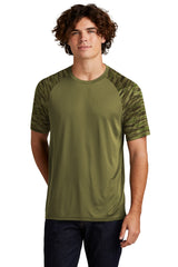 Sport-Tek Men's   Drift Camo Colorblock Tee ST376