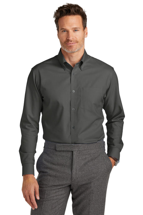 Brooks Brothers Wrinkle-Free Stretch Nailhead Shirt. BB18002 Brooks Brothers