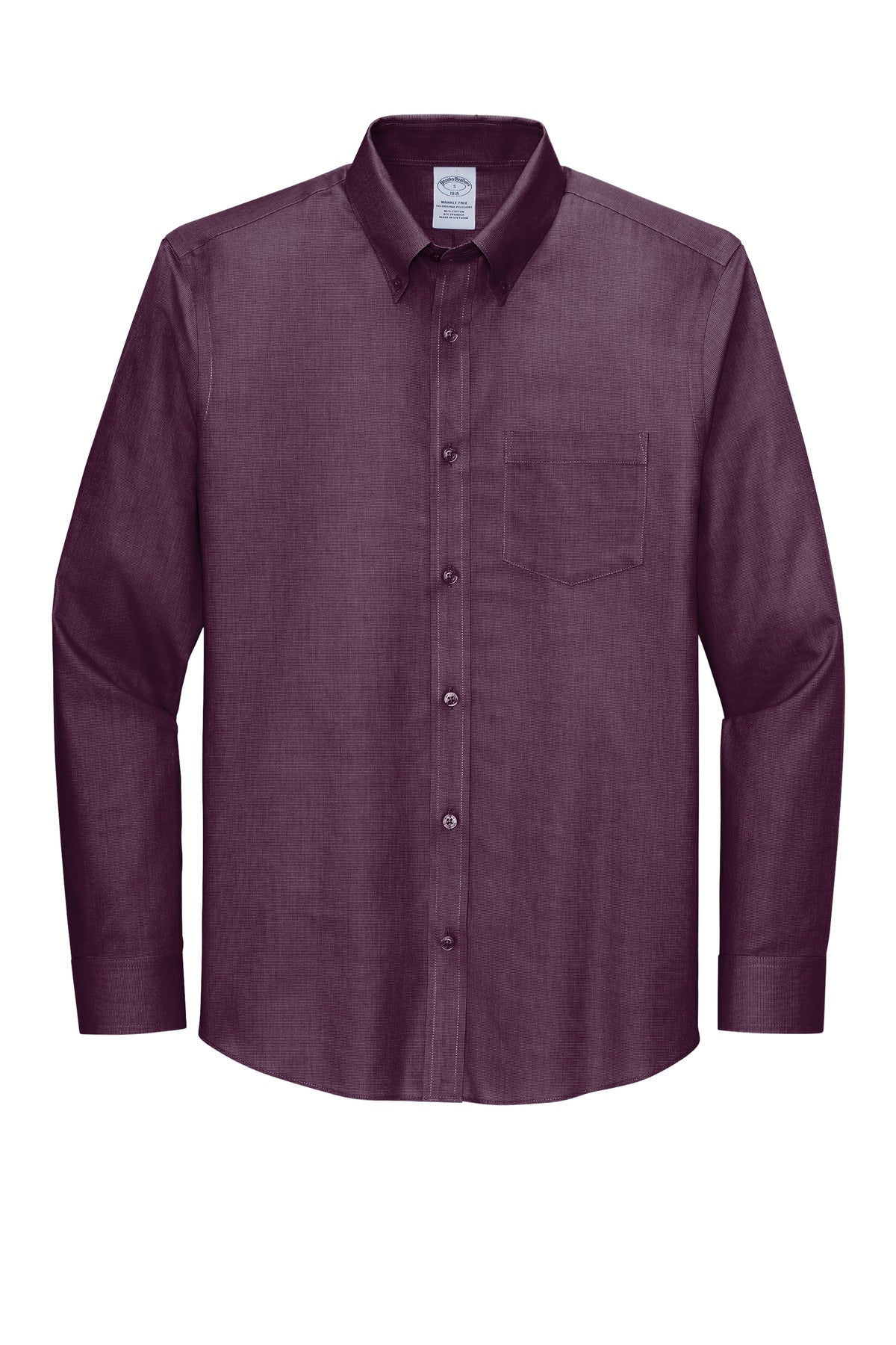 Brooks Brothers Wrinkle-Free Stretch Nailhead Shirt. BB18002 Brooks Brothers