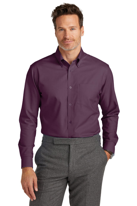 Brooks Brothers Wrinkle-Free Stretch Nailhead Shirt. BB18002 Brooks Brothers