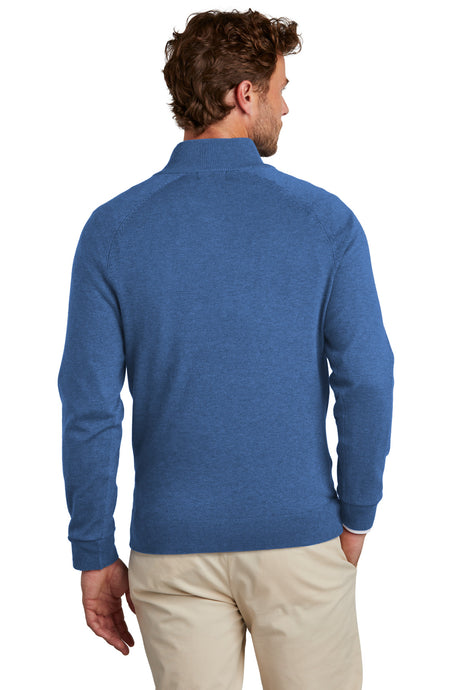 Brooks Brothers Cotton Stretch 1/4-Zip Sweater. BB18402 Brooks Brothers