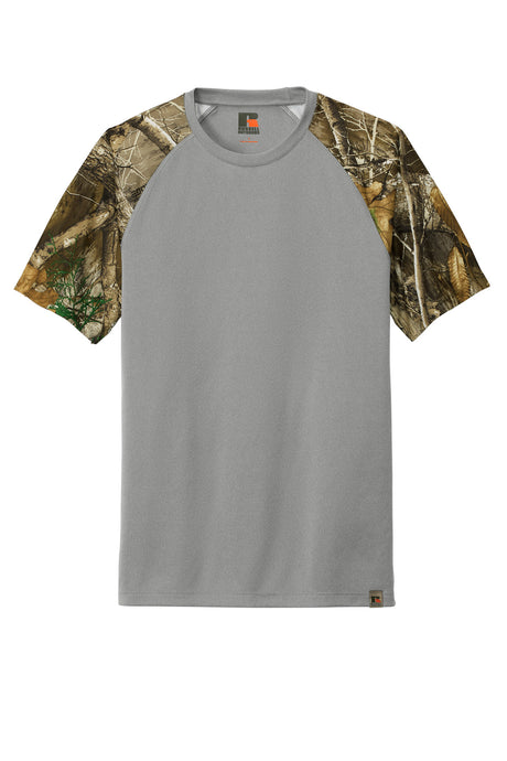 Russell Outdoors Realtree Colorblock Performance Tee. RU151 Russell Outdoors