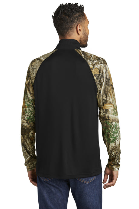 Russell Outdoors Realtree Colorblock Performance 1/4-Zip. RU152 Russell Outdoors