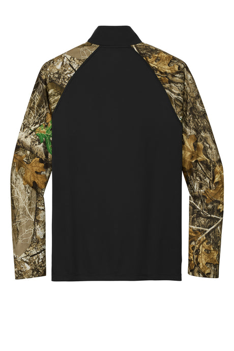 Russell Outdoors Realtree Colorblock Performance 1/4-Zip. RU152 Russell Outdoors