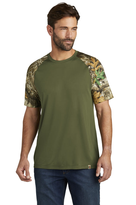 Russell Outdoors Realtree Colorblock Performance Tee. RU151 Russell Outdoors