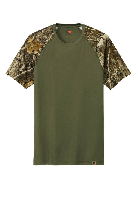 Russell Outdoors Realtree Colorblock Performance Tee. RU151 Russell Outdoors