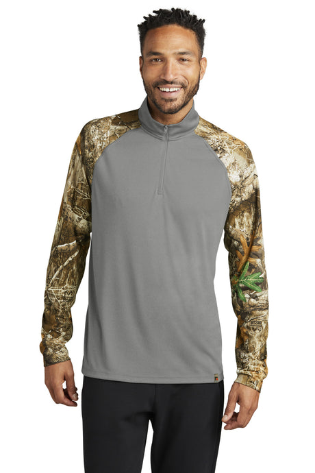 Russell Outdoors Realtree Colorblock Performance 1/4-Zip. RU152 Russell Outdoors