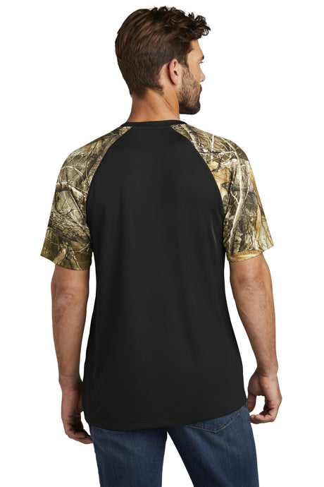 Russell Outdoors Realtree Colorblock Performance Tee. RU151 Russell Outdoors
