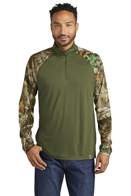 Russell Outdoors Realtree Colorblock Performance 1/4-Zip. RU152 Russell Outdoors