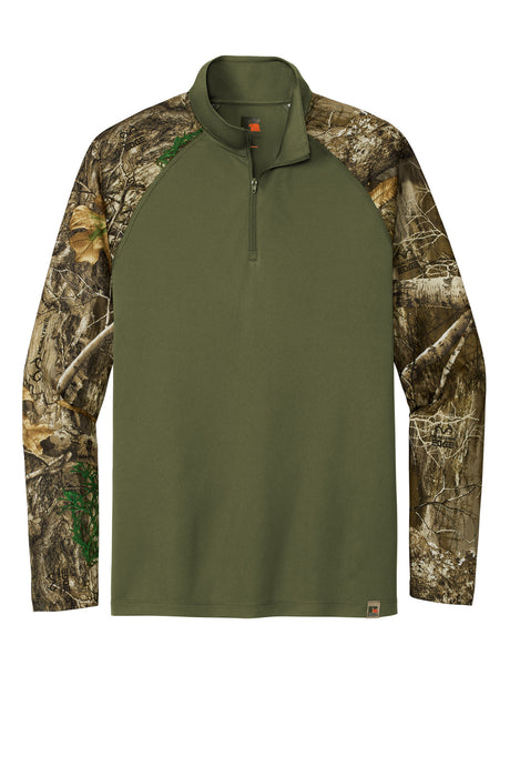 Russell Outdoors Realtree Colorblock Performance 1/4-Zip. RU152 Russell Outdoors