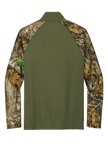 Russell Outdoors Realtree Colorblock Performance 1/4-Zip. RU152 Russell Outdoors