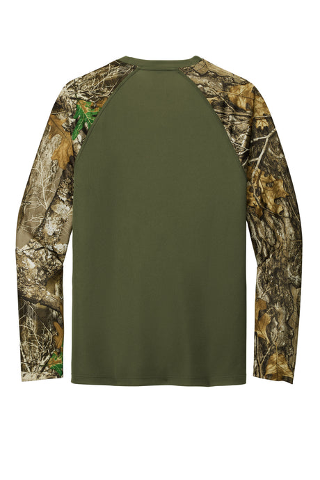 Russell Outdoors Realtree Colorblock Performance Long Sleeve Tee. RU151LS Russell Outdoors