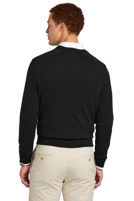 Brooks Brothers Cotton Stretch V-Neck Sweater. BB18400 Brooks Brothers