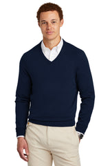 Brooks Brothers Cotton Stretch V-Neck Sweater. BB18400 Brooks Brothers