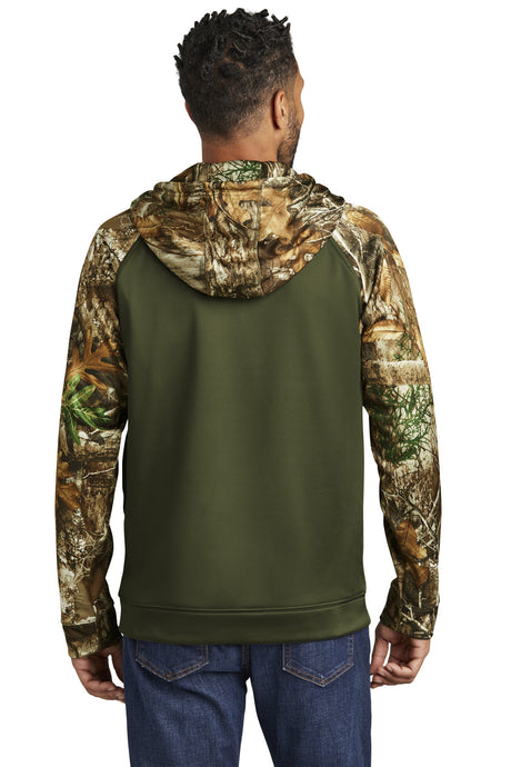 Russell Outdoors Realtree Performance Colorblock Full-Zip Hoodie. RU452 Russell Outdoors